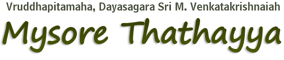 Mysore tatayya title text